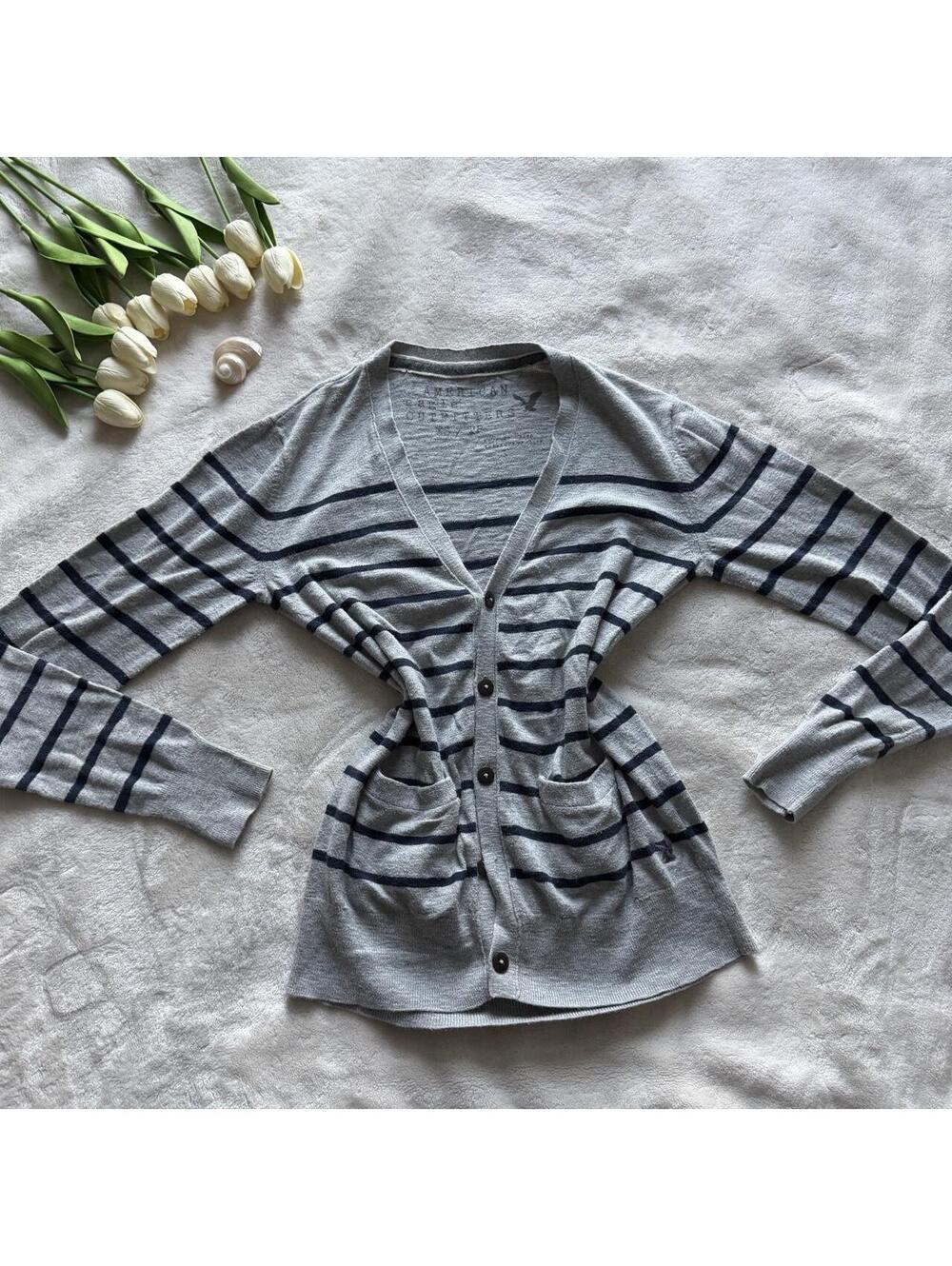 American Eagle Outfitters striped cardigan